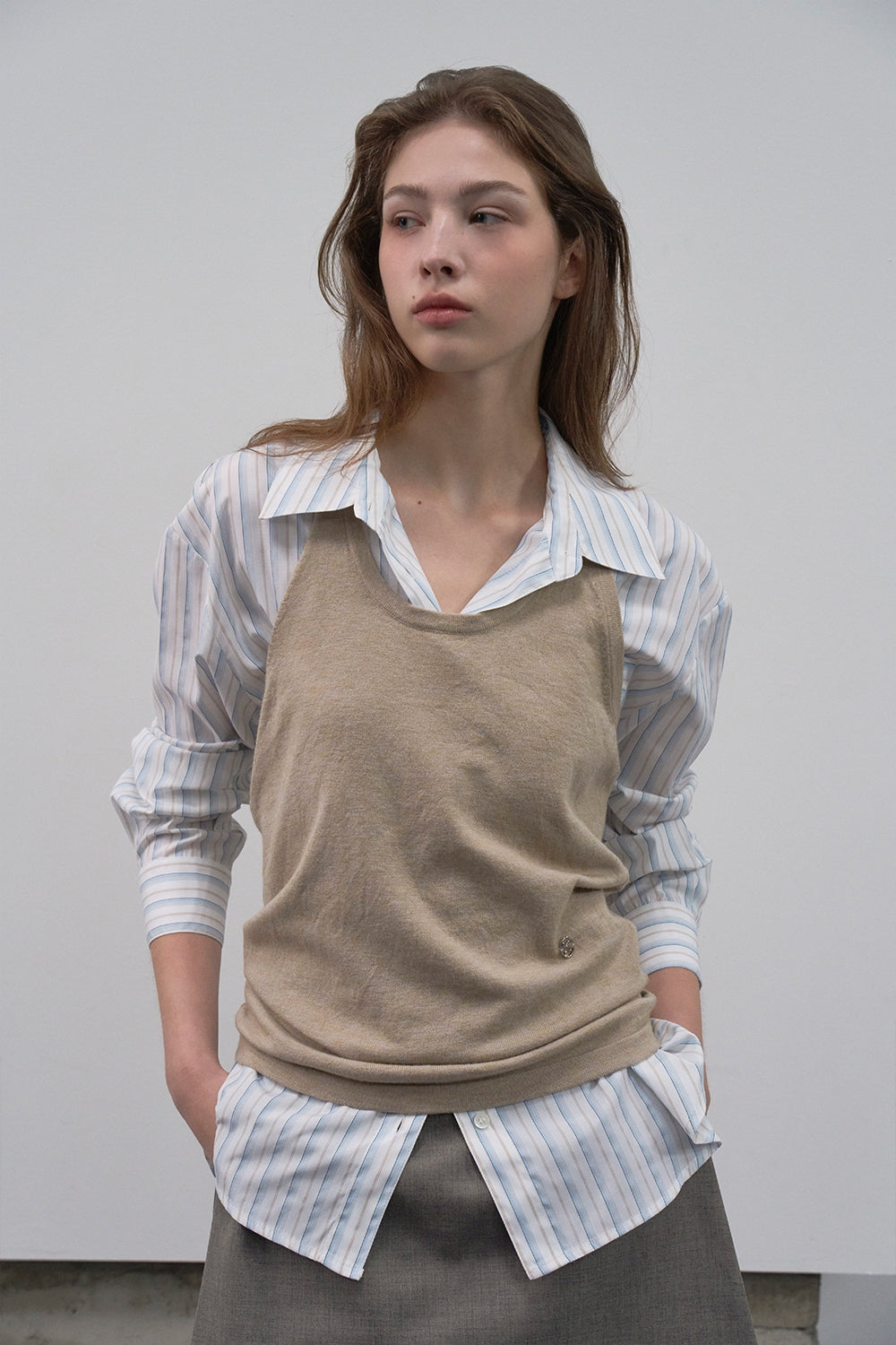 【HER&SHE 2025AW】A St. Stripe Shirt