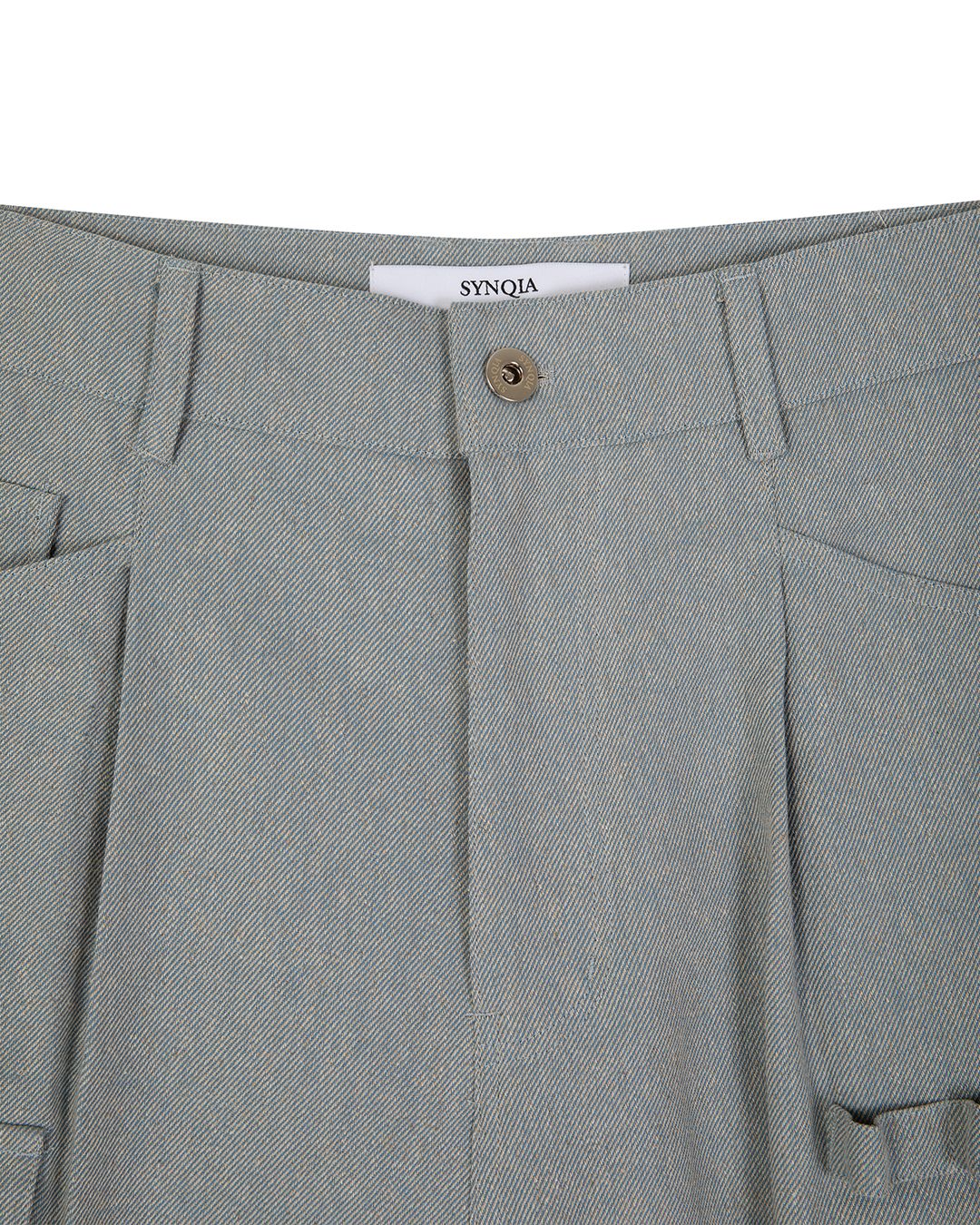 MULTI POCKET UTILITY TROUSER-BLUE