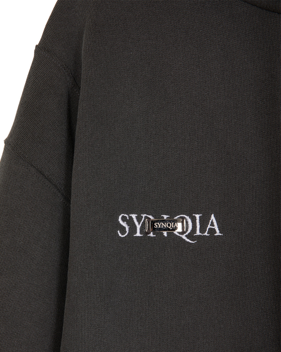 FIREMAN CLASP UNBALANCED HOODIE -GREY