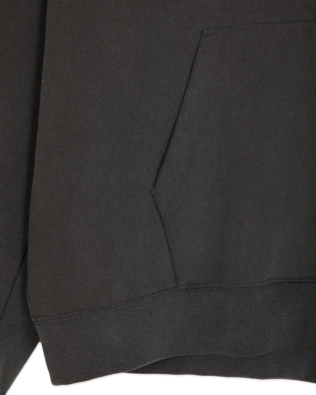 FIREMAN CLASP UNBALANCED HOODIE -GREY