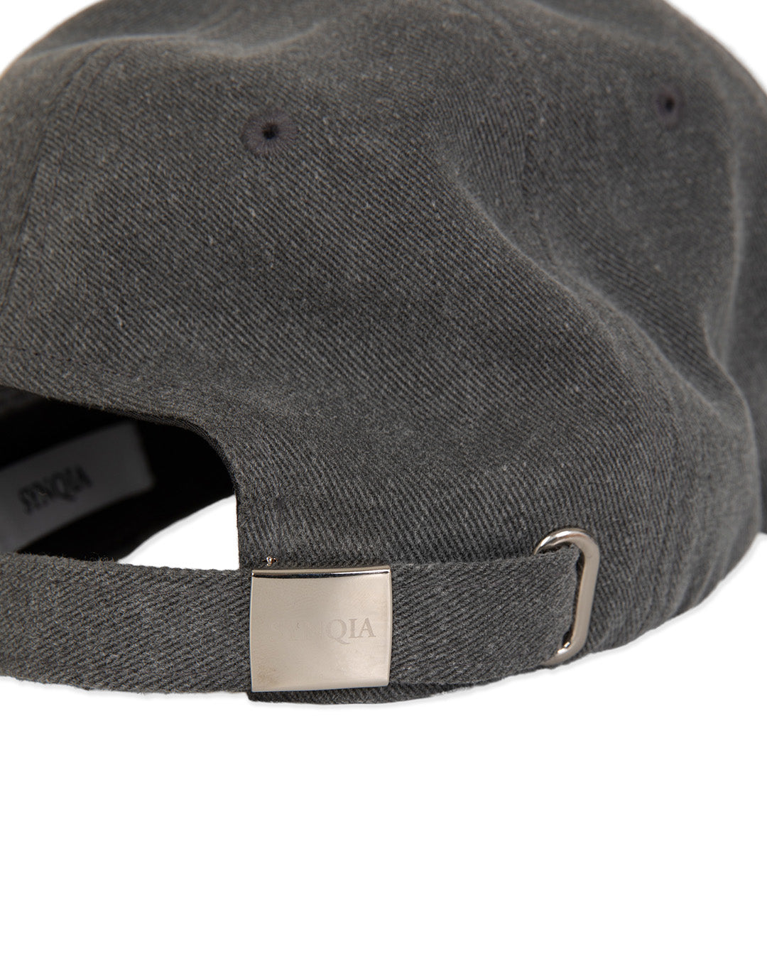 METAL PLATE BASEBALL CAP -GREY