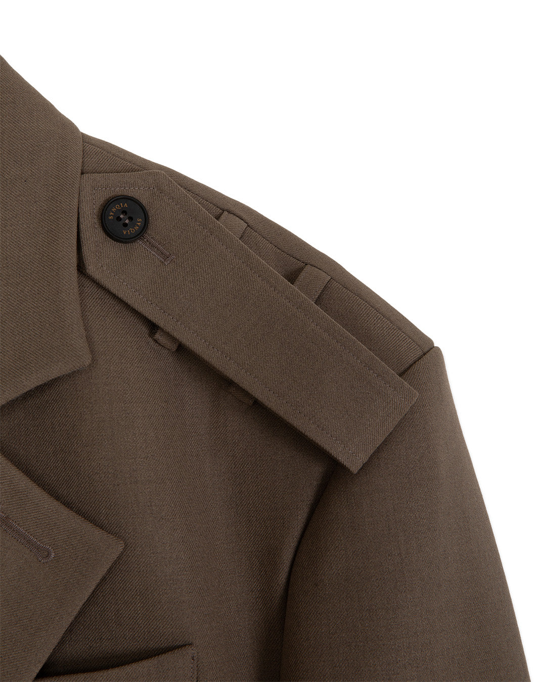 DOUBLE BREATED UTILITY TAILORED JACKET -KHAKI