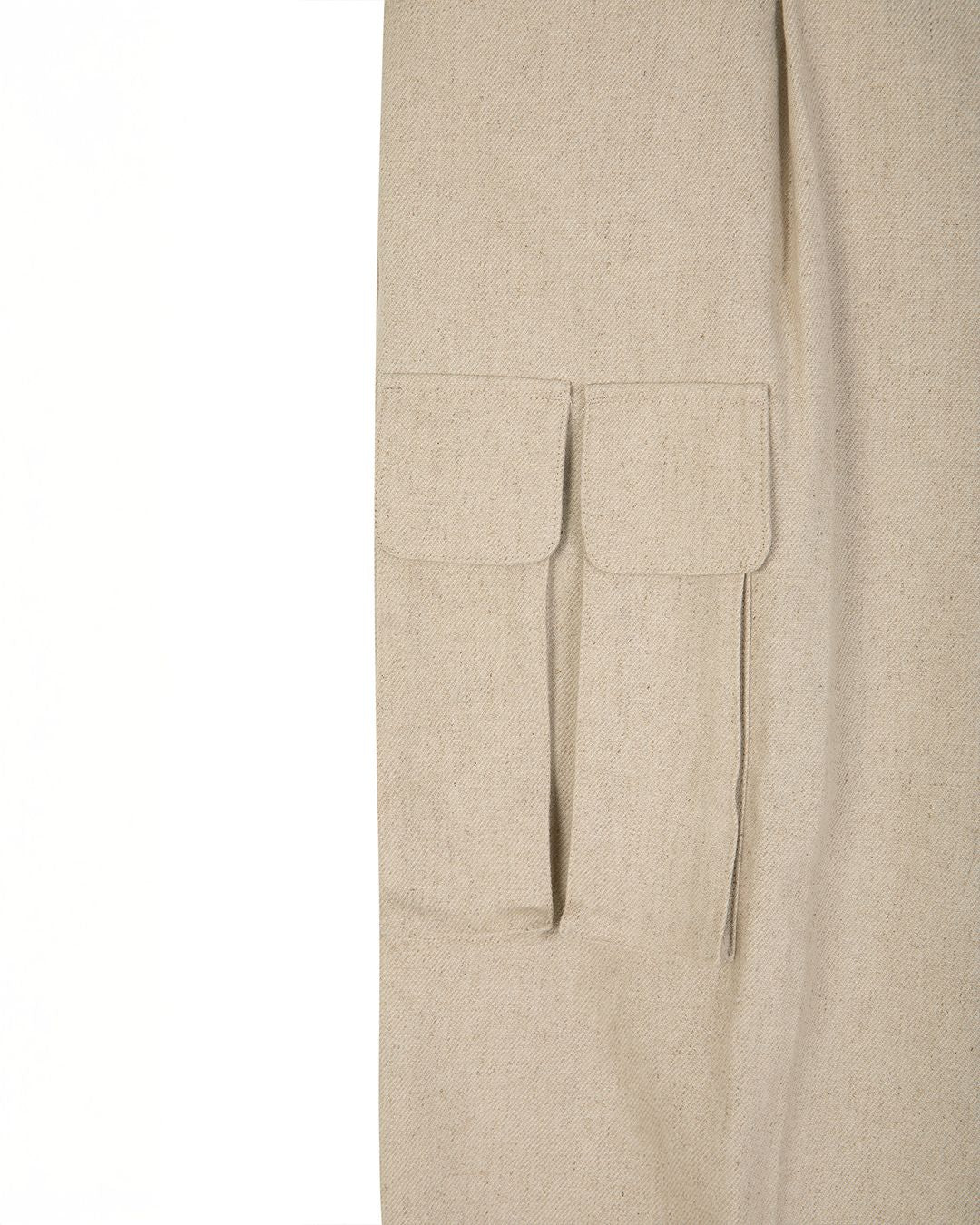 MULTI POCKET UTILITY TROUSER-OATMEAL
