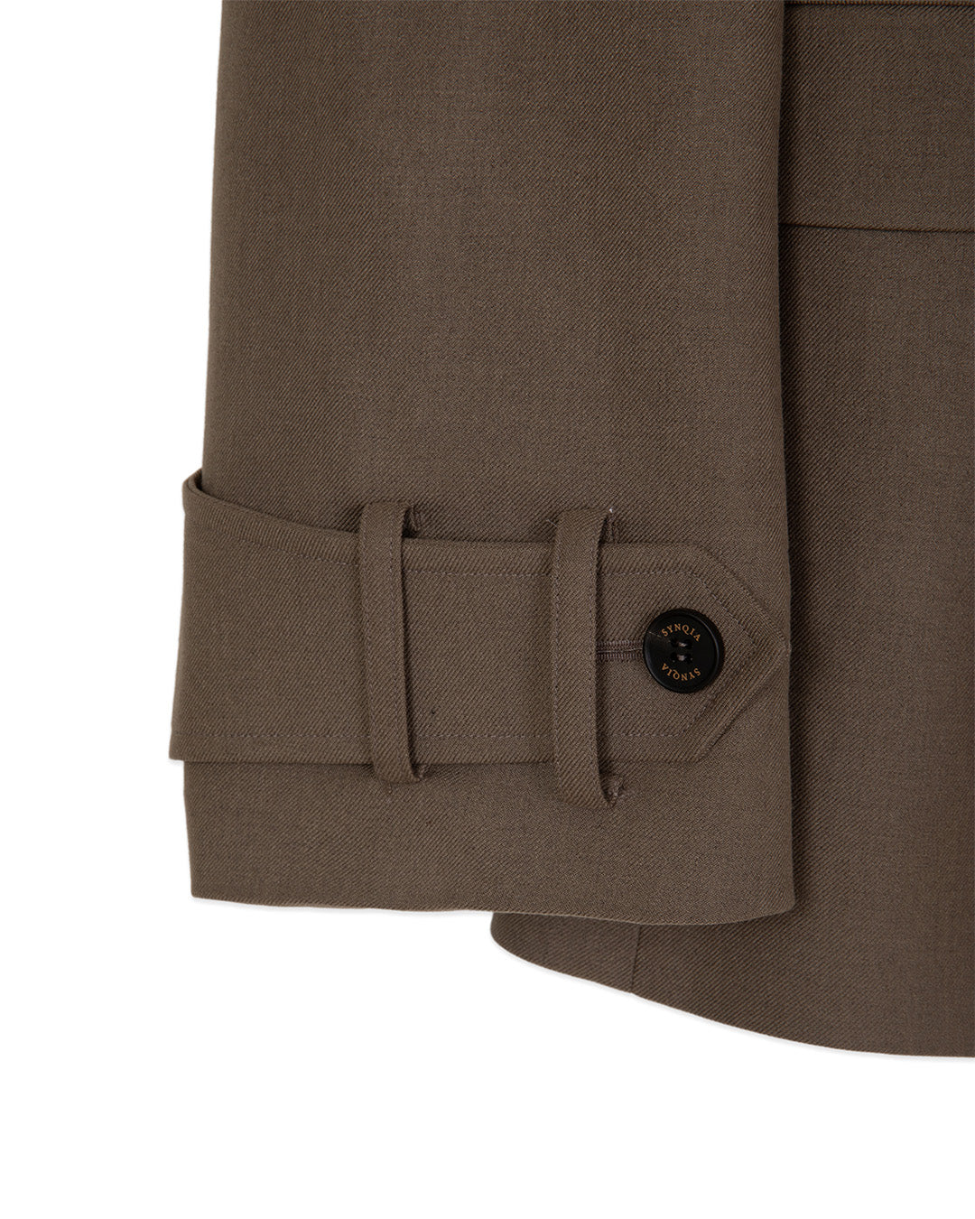 DOUBLE BREATED UTILITY TAILORED JACKET -KHAKI