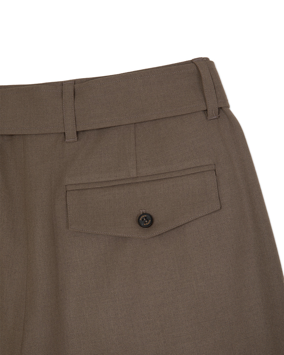 MINI POCKET BELTED TROUSER -KHAKI