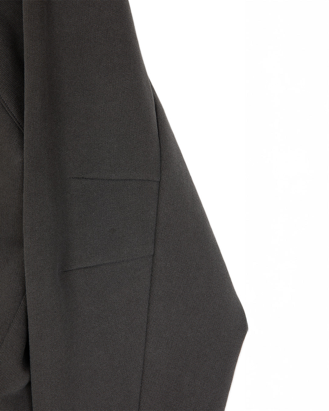 FIREMAN CLASP UNBALANCED HOODIE -GREY