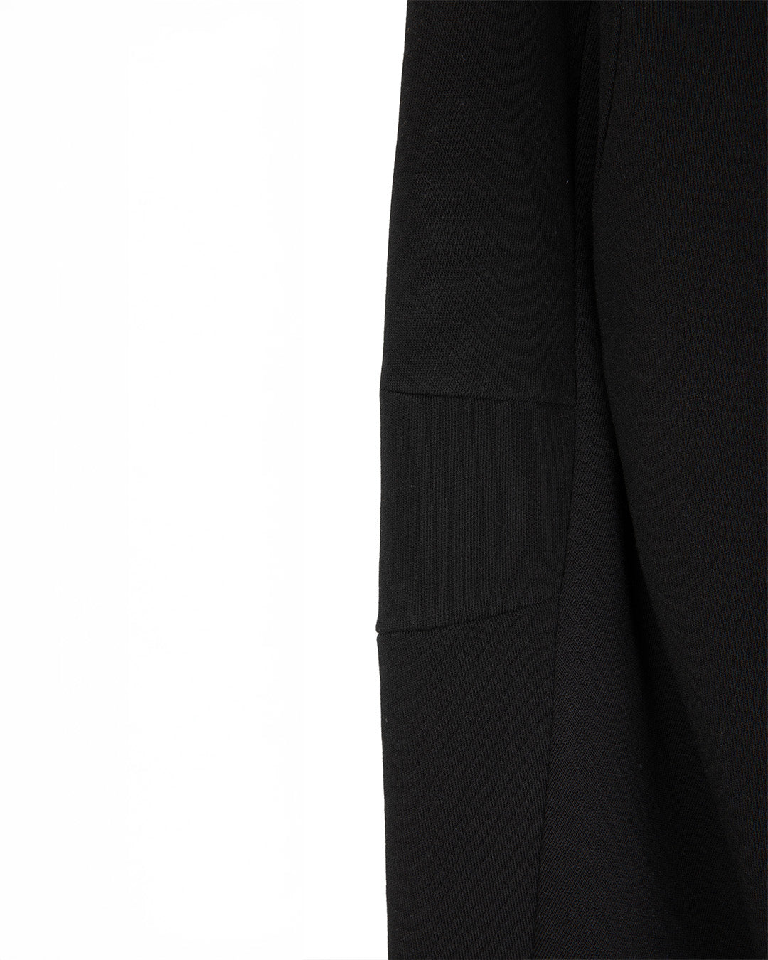 FIREMAN CLASP UNBALANCED HOODIE -BLACK