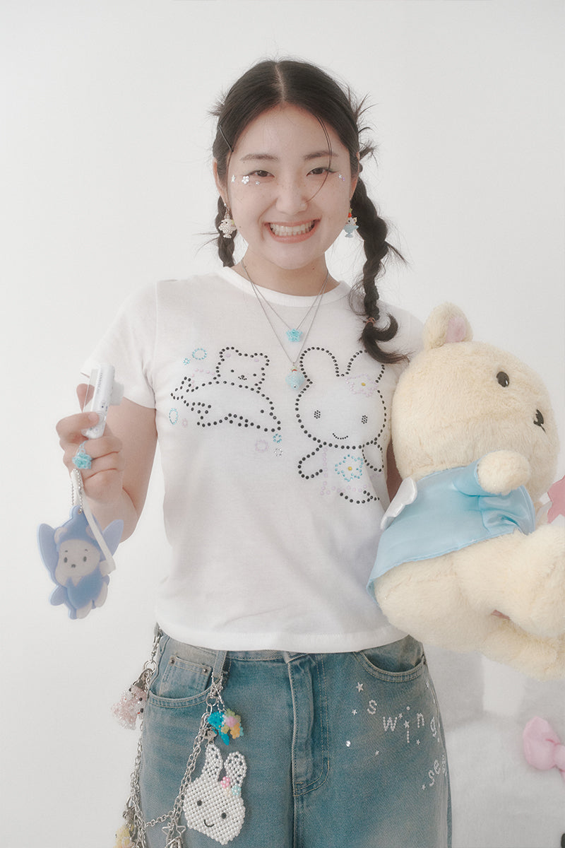 [X YOUNGART] KIDDY&JINI Summer Cubic T-Shirt