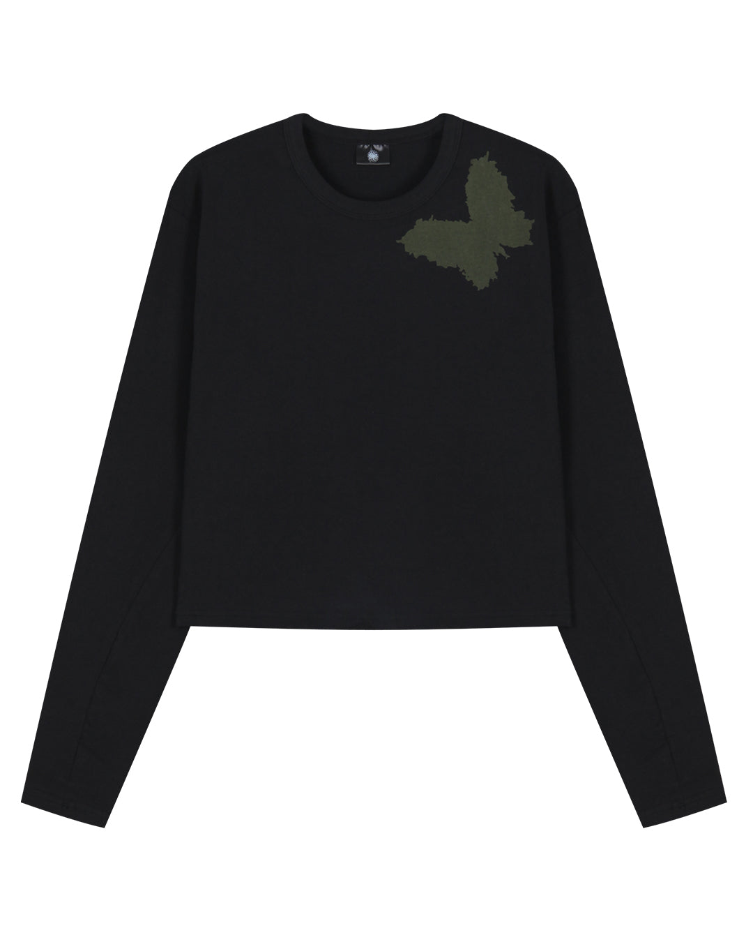 Butterfly Crop Long Sleeve_Black