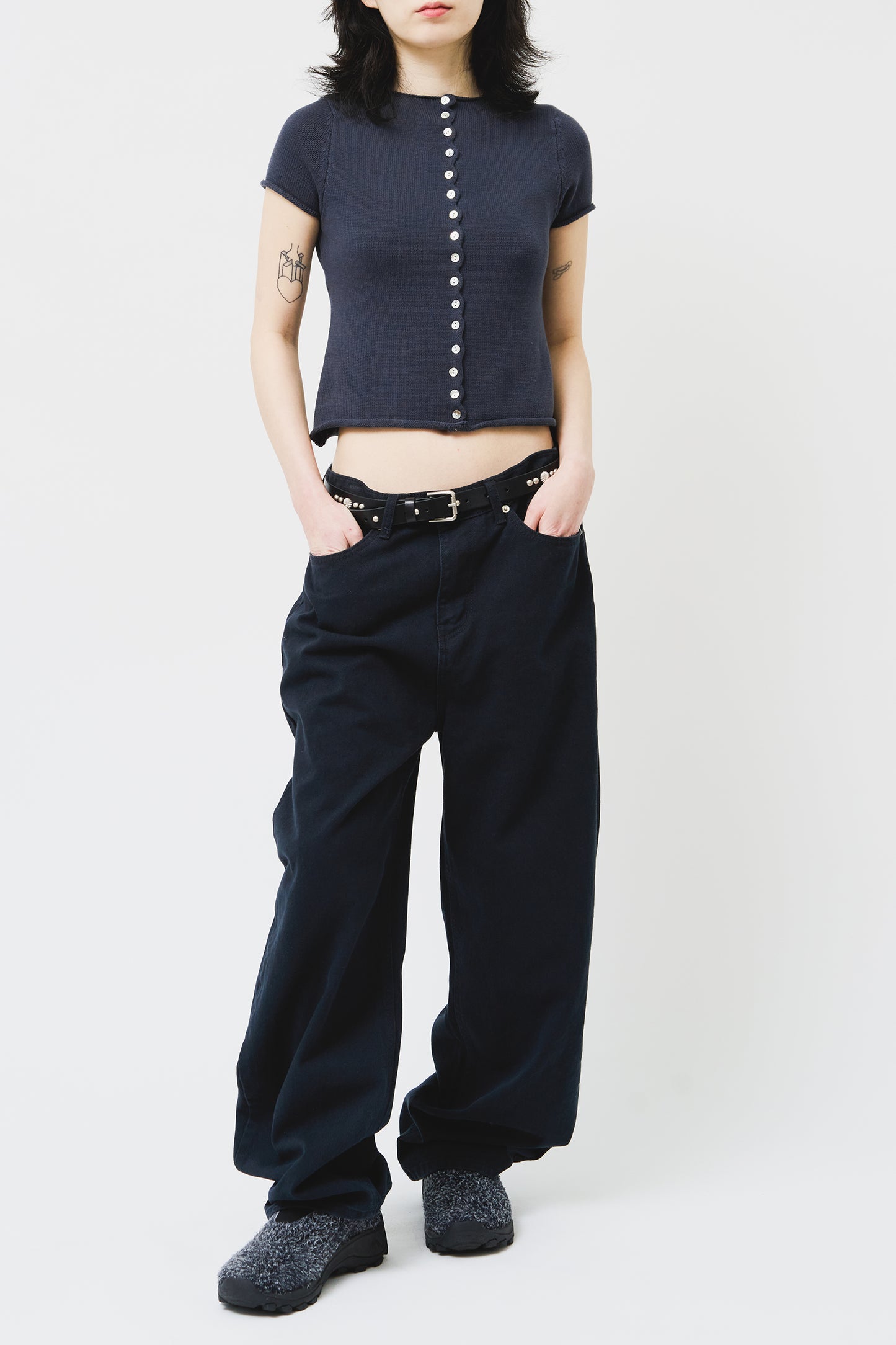 Handmade Cowhide Concho Belt