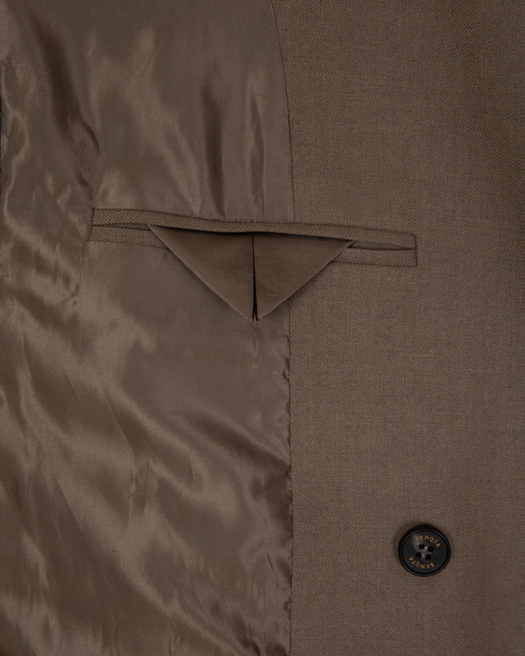 DOUBLE BREATED UTILITY TAILORED JACKET -KHAKI