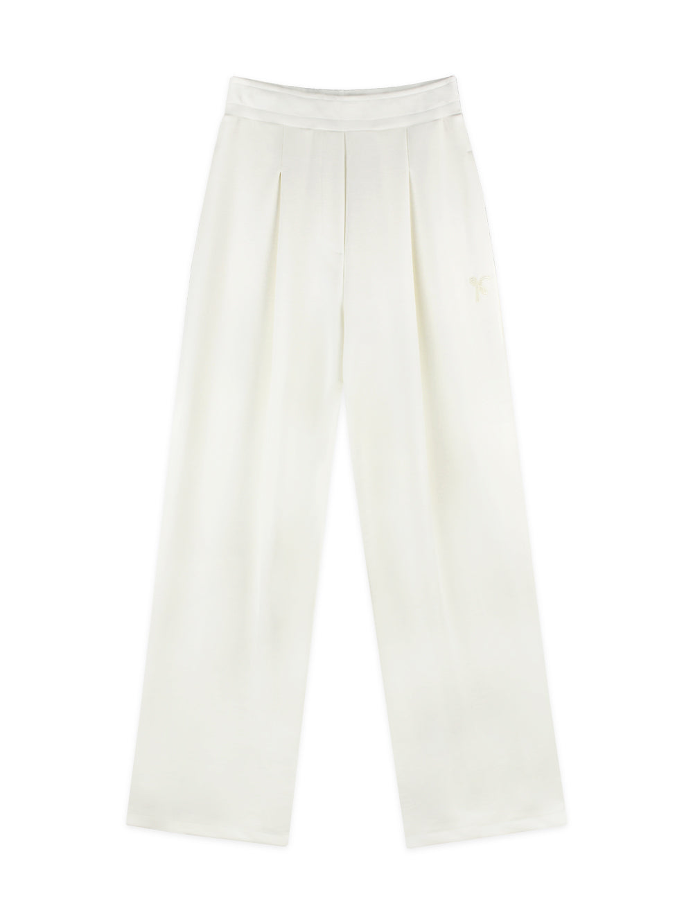 【HER&SHE 2025AW】Double Face Symbol Clean Tuck Pants (25F/W)