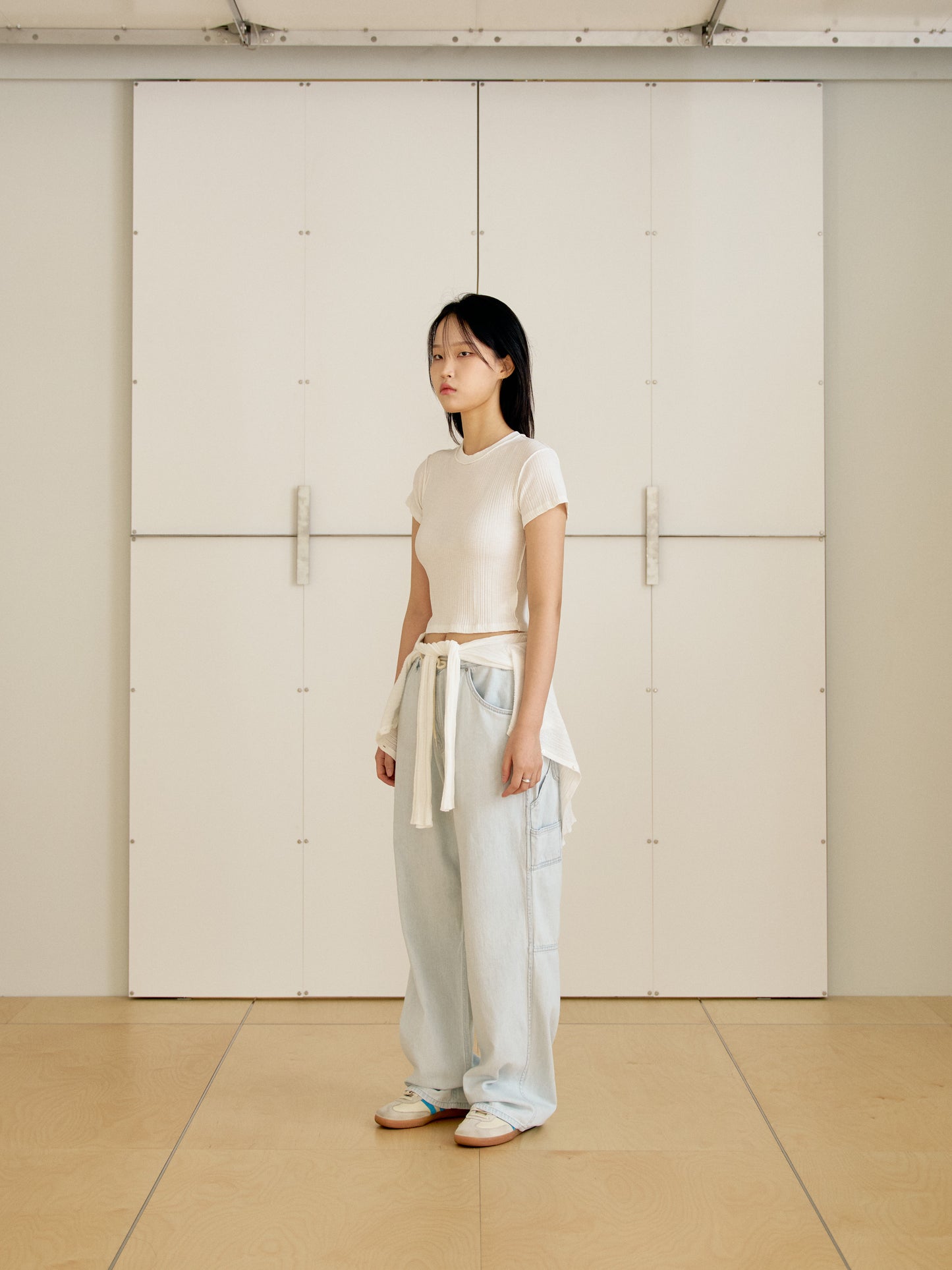 Wave Ribbed Short Sleeve