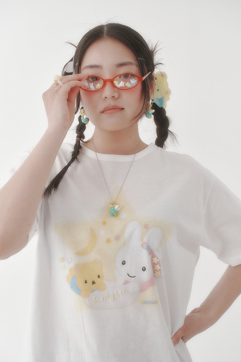 [X YOUNGART] Star KIDDY&JINI Beaded T-Shirt