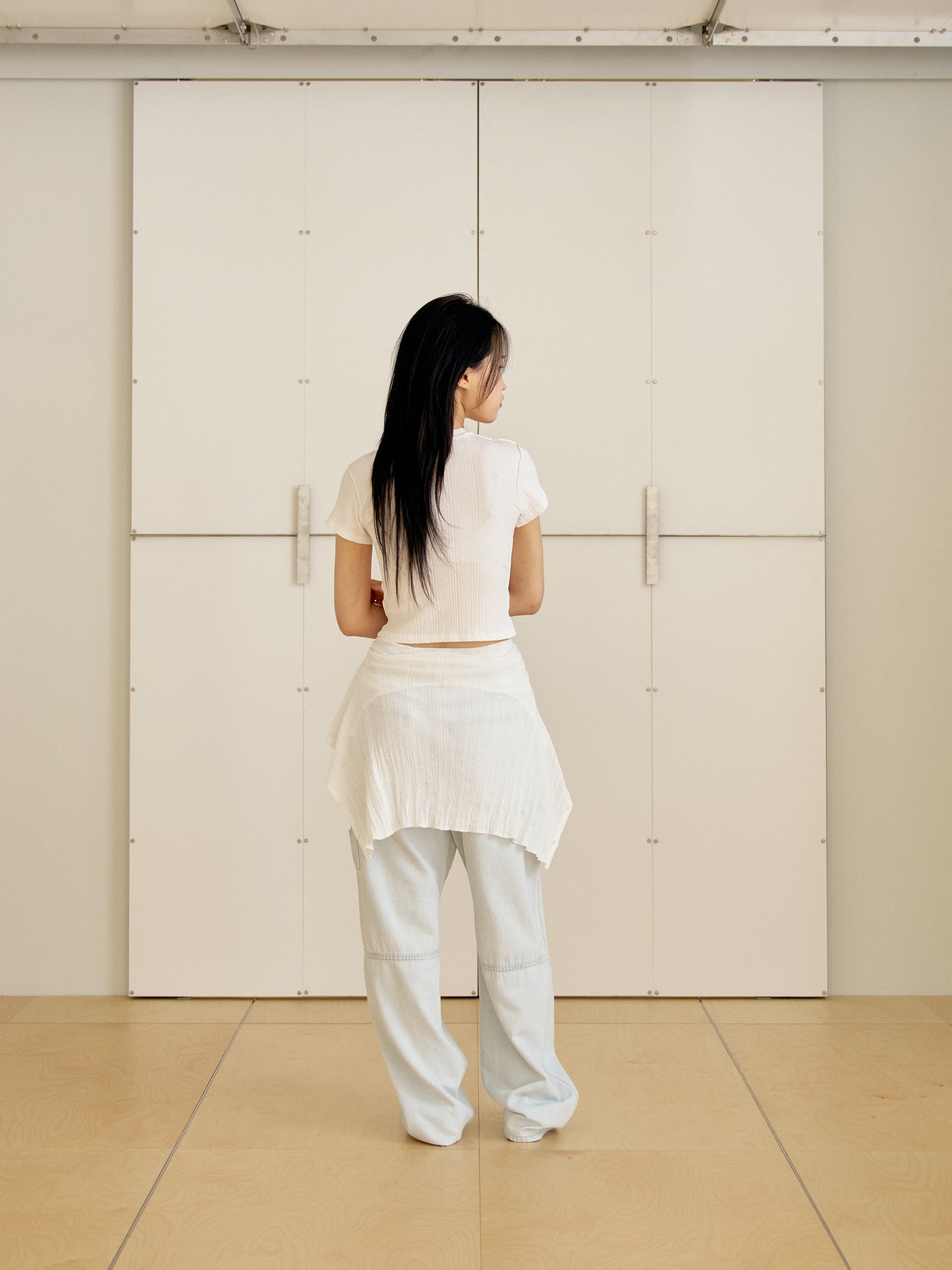 Wave Ribbed Short Sleeve