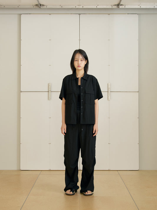 Ray Half Shirt - Black