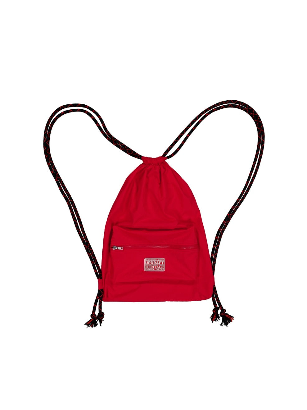 LOGO PATCH NYLON BAG -RED