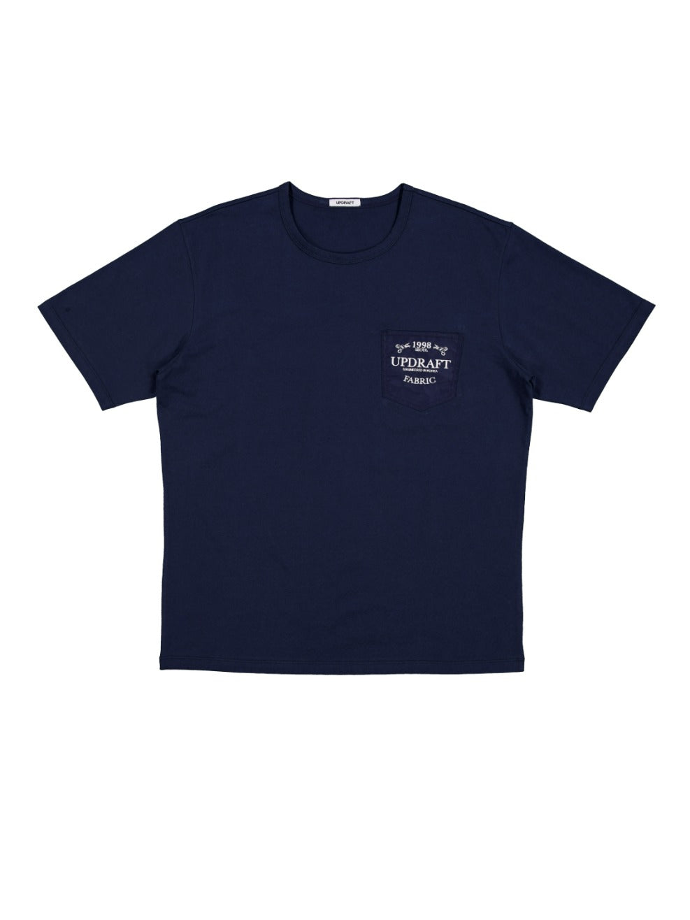 NYLON POCKET COTTON REGULAR T-SHIRT -NAVY