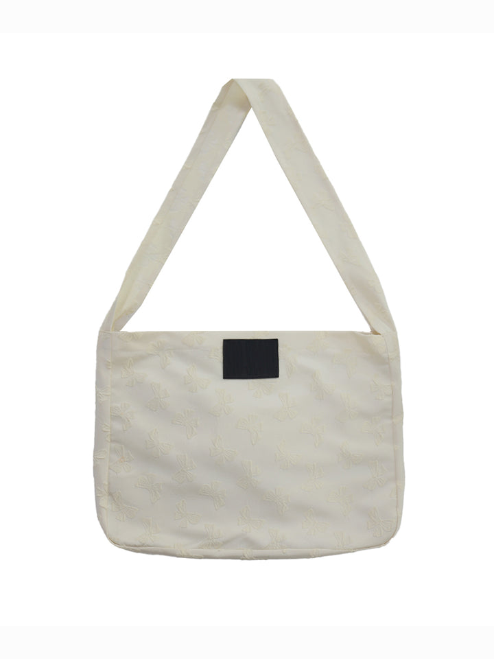 RIBBON JACQUARD SHOULDER BAG