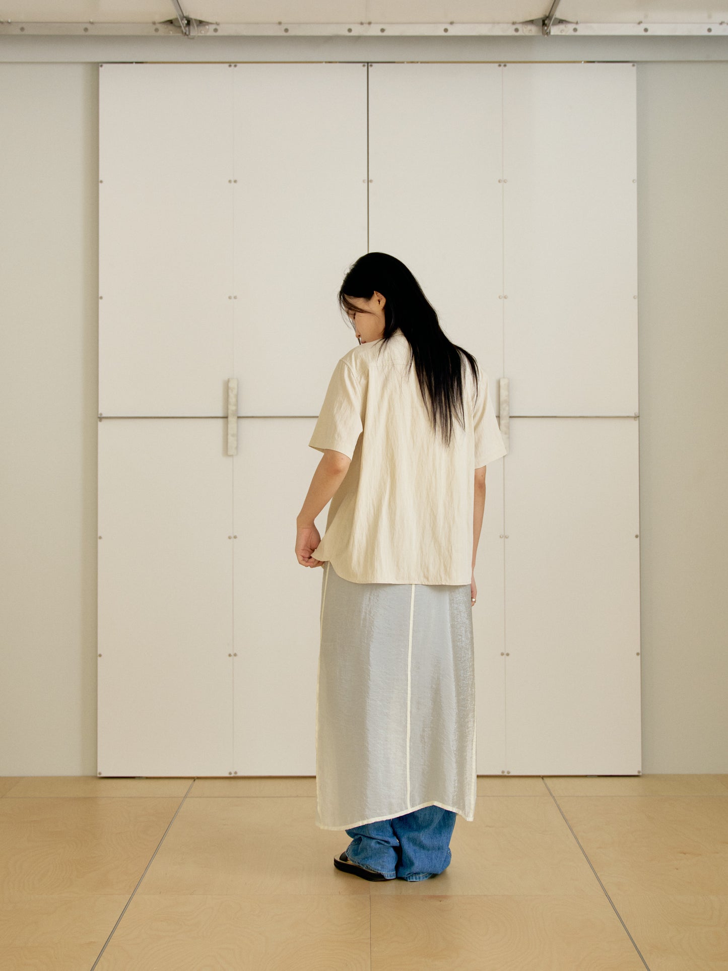 Ray Half Shirt - Ecru