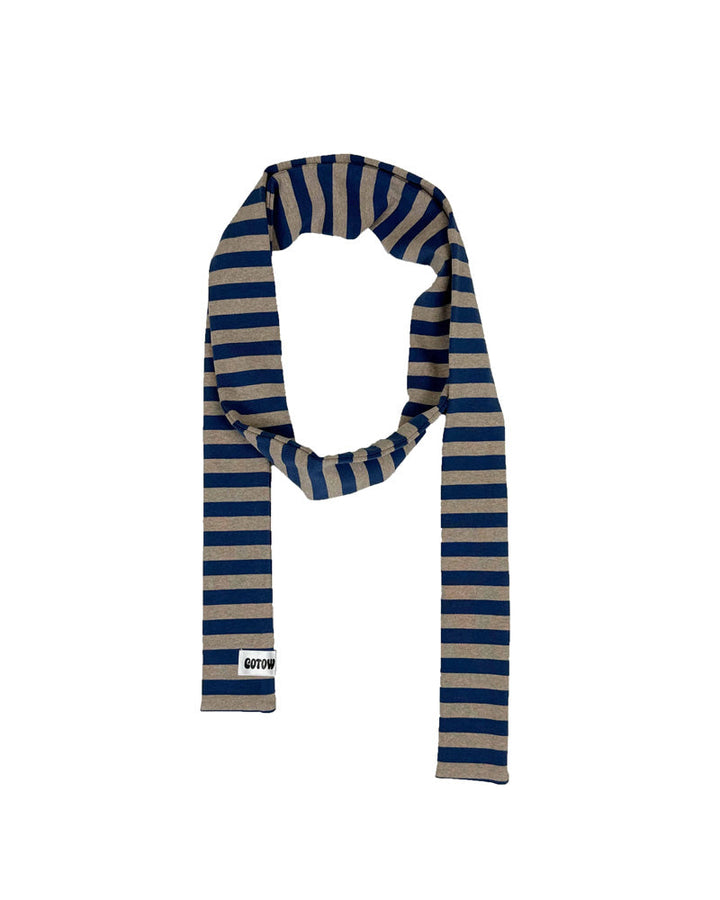 Striped muffler -BEIGE 