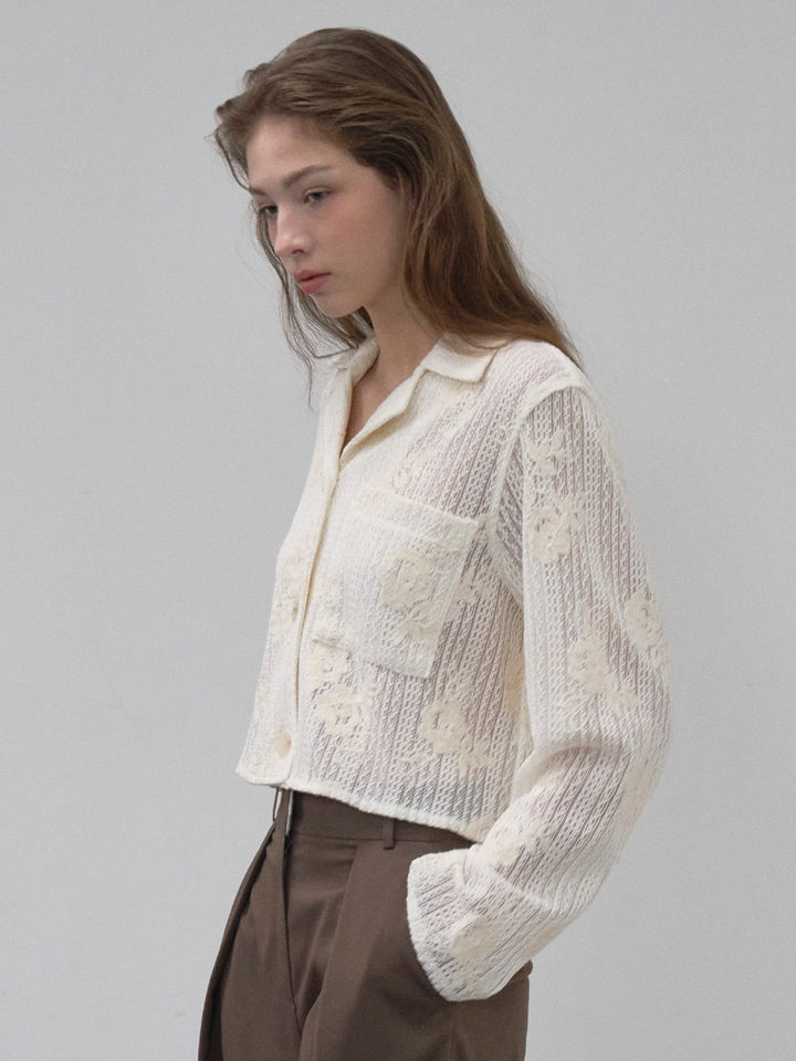 【HER&SHE 2025AW】A Rosy Lace Shirt