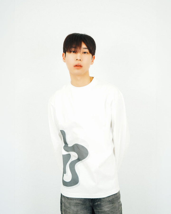 COTOW logo long sleeve -WHITE 