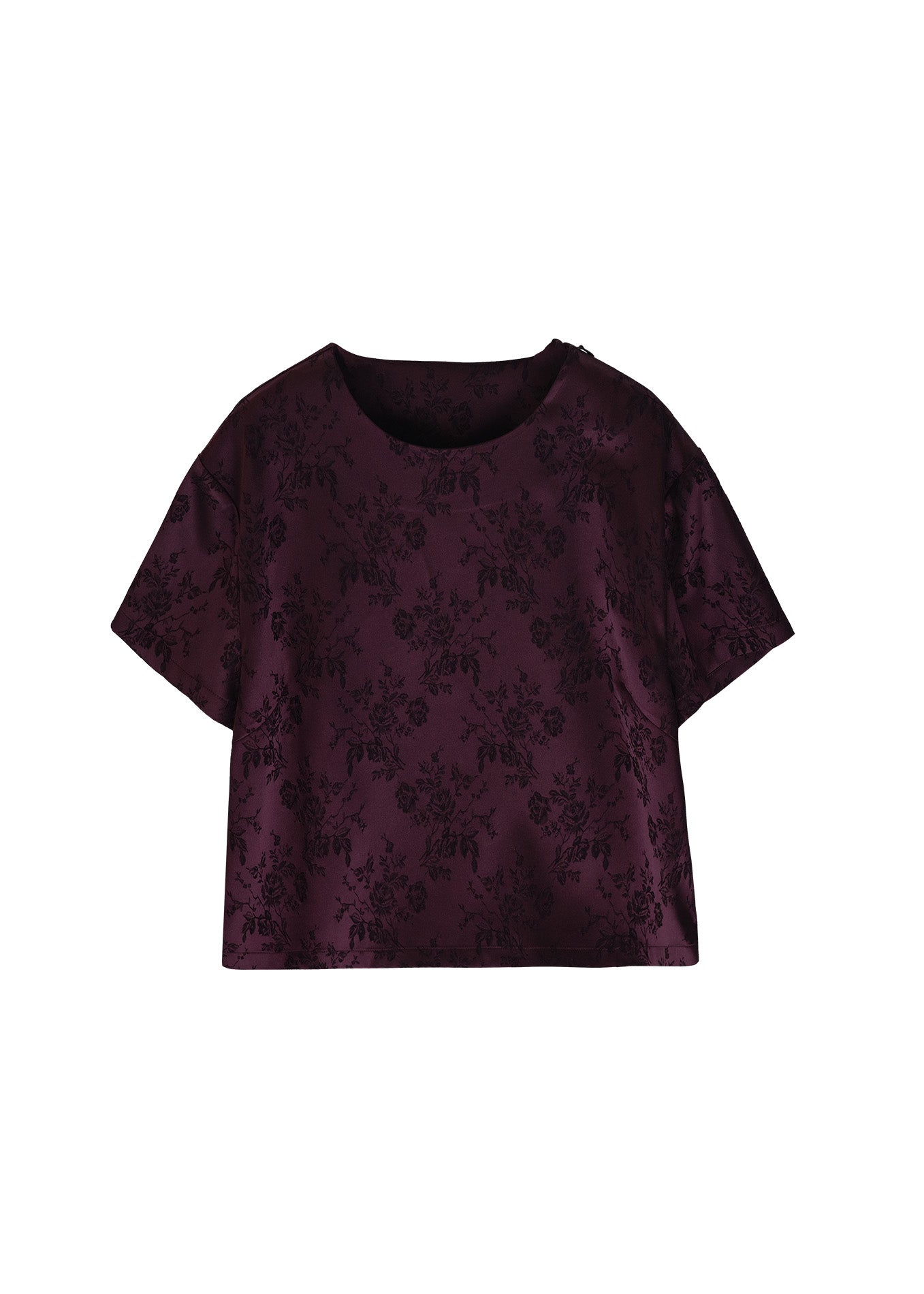 JACQUARD T -BURGUNDY