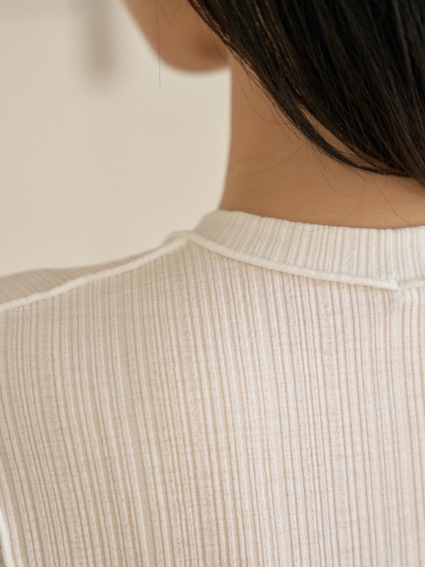 Wave Ribbed Short Sleeve