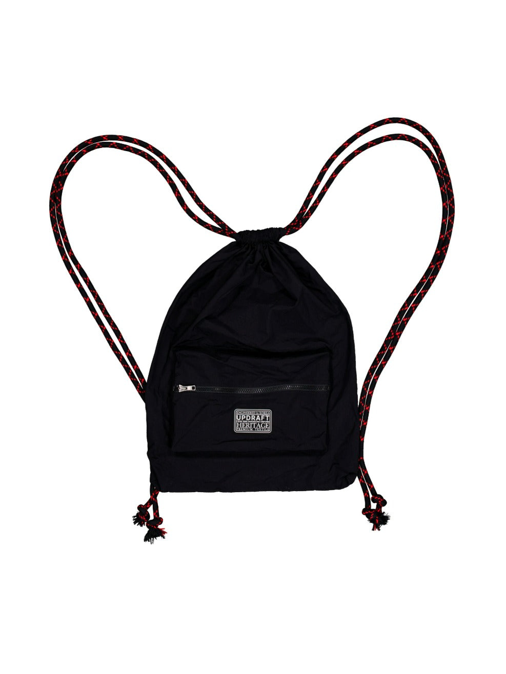LOGO PATCH NYLON BAG -BLACK