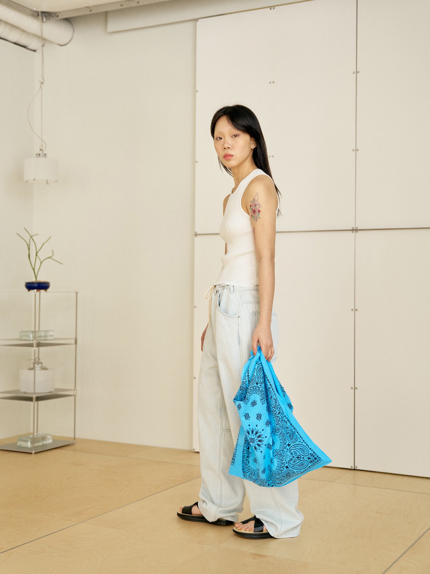 Pigment Square Bag - Blue