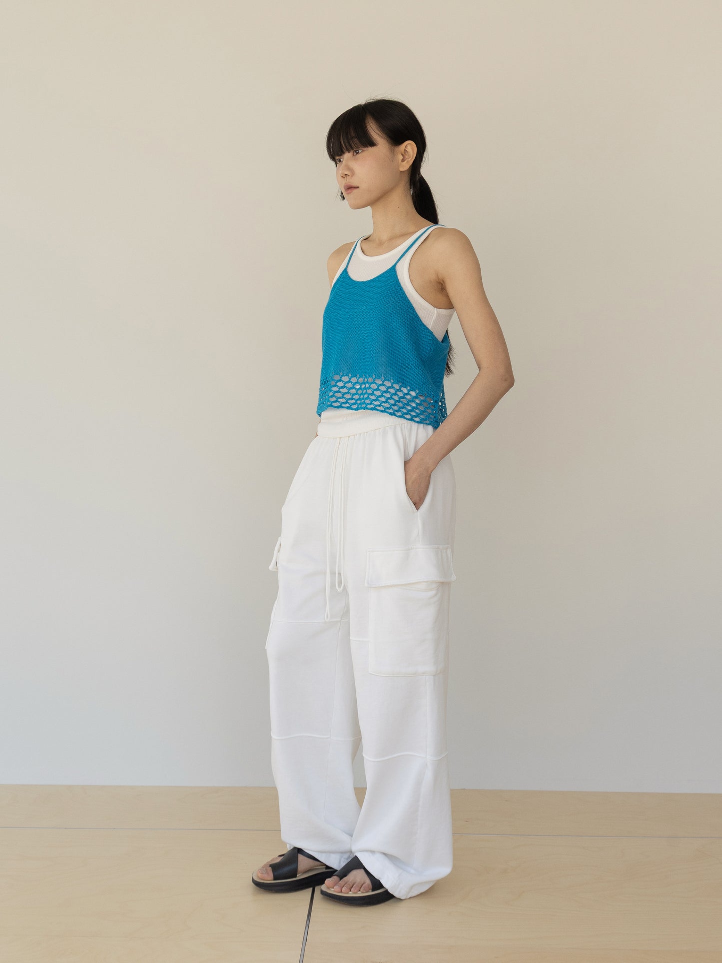 Block Sleeveless-BLUE