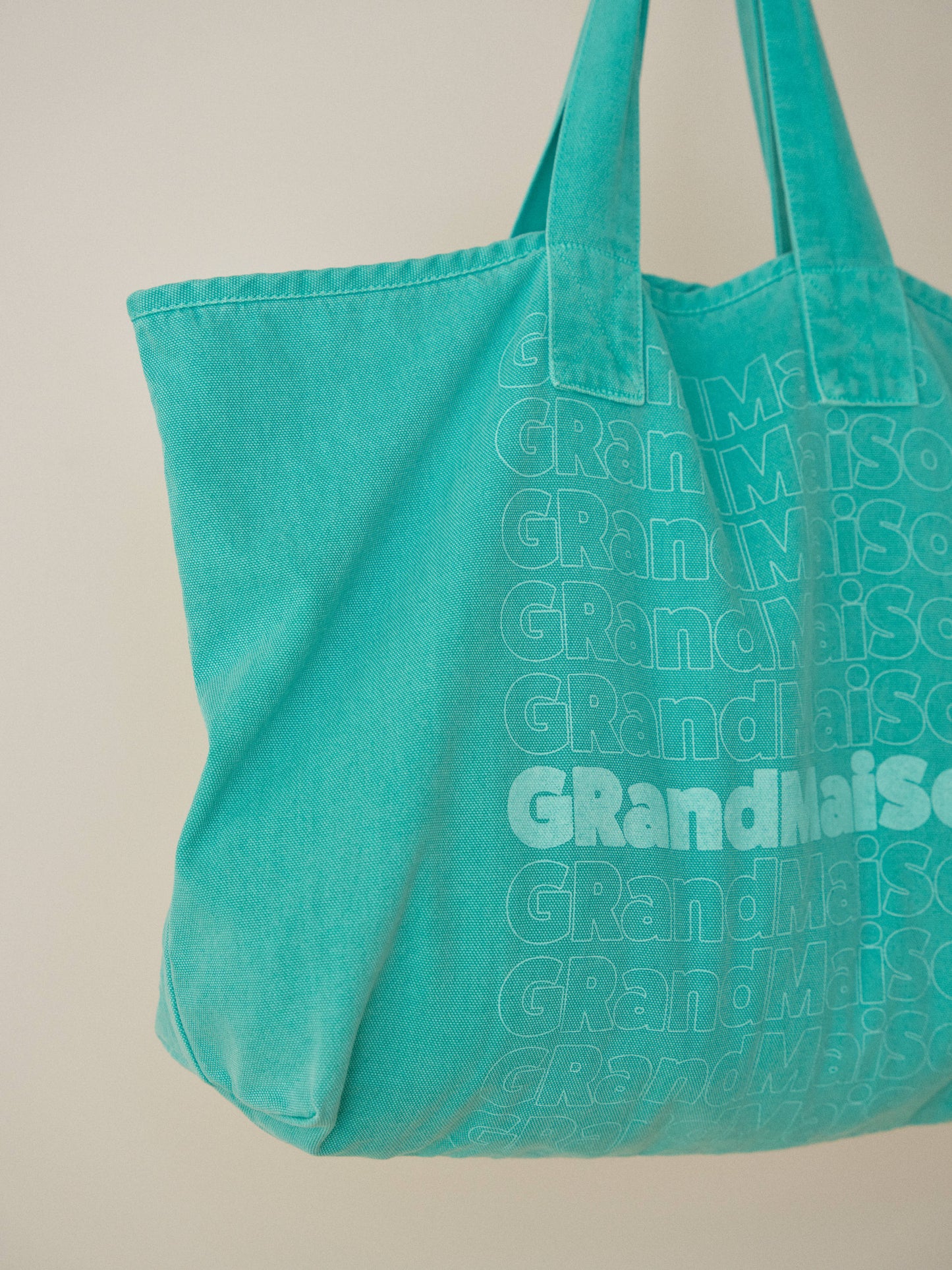 Pigment Lettering Shoulder Bag - Green