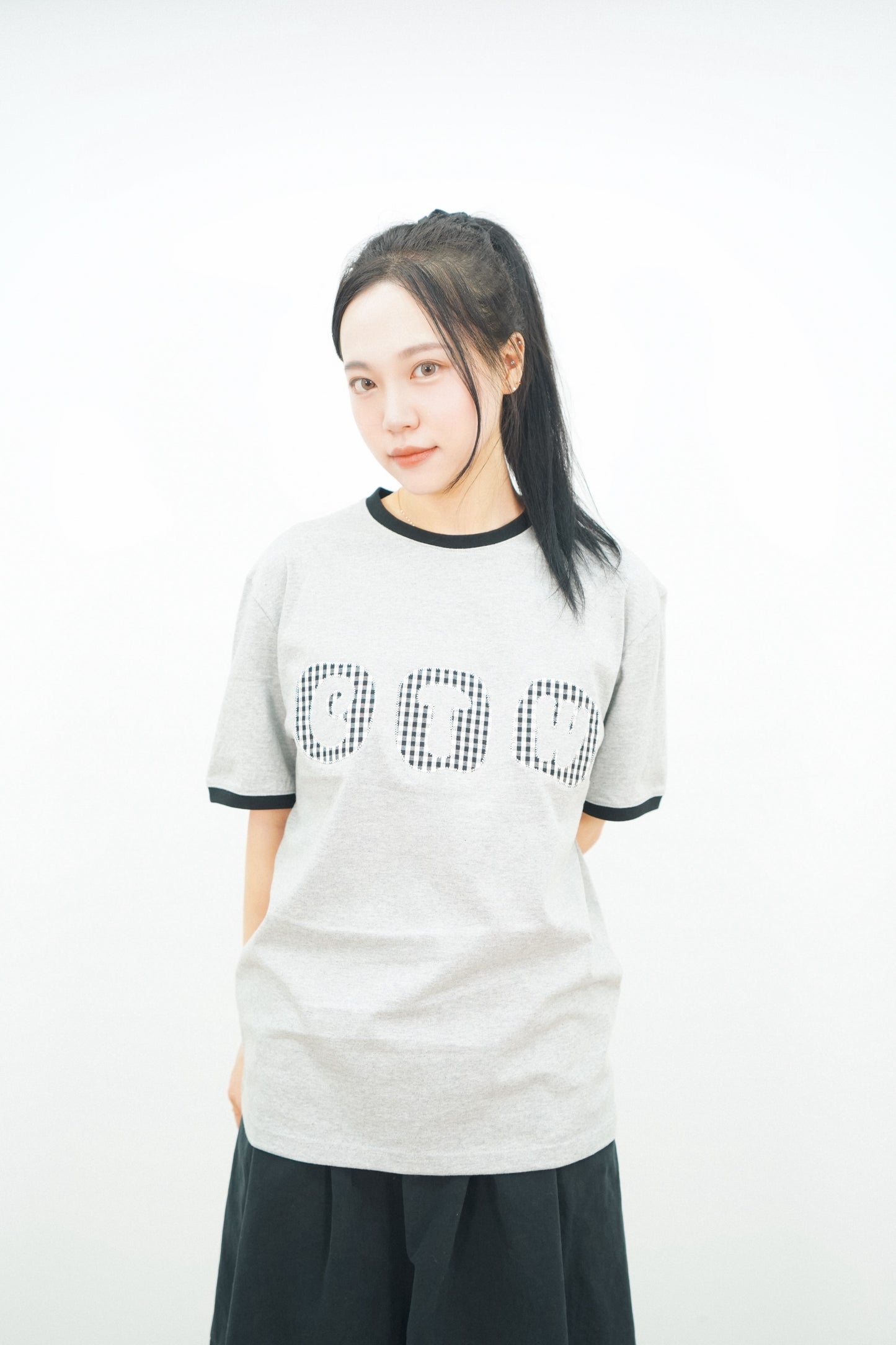 BOX IN CTW RINGER TEE -Grey