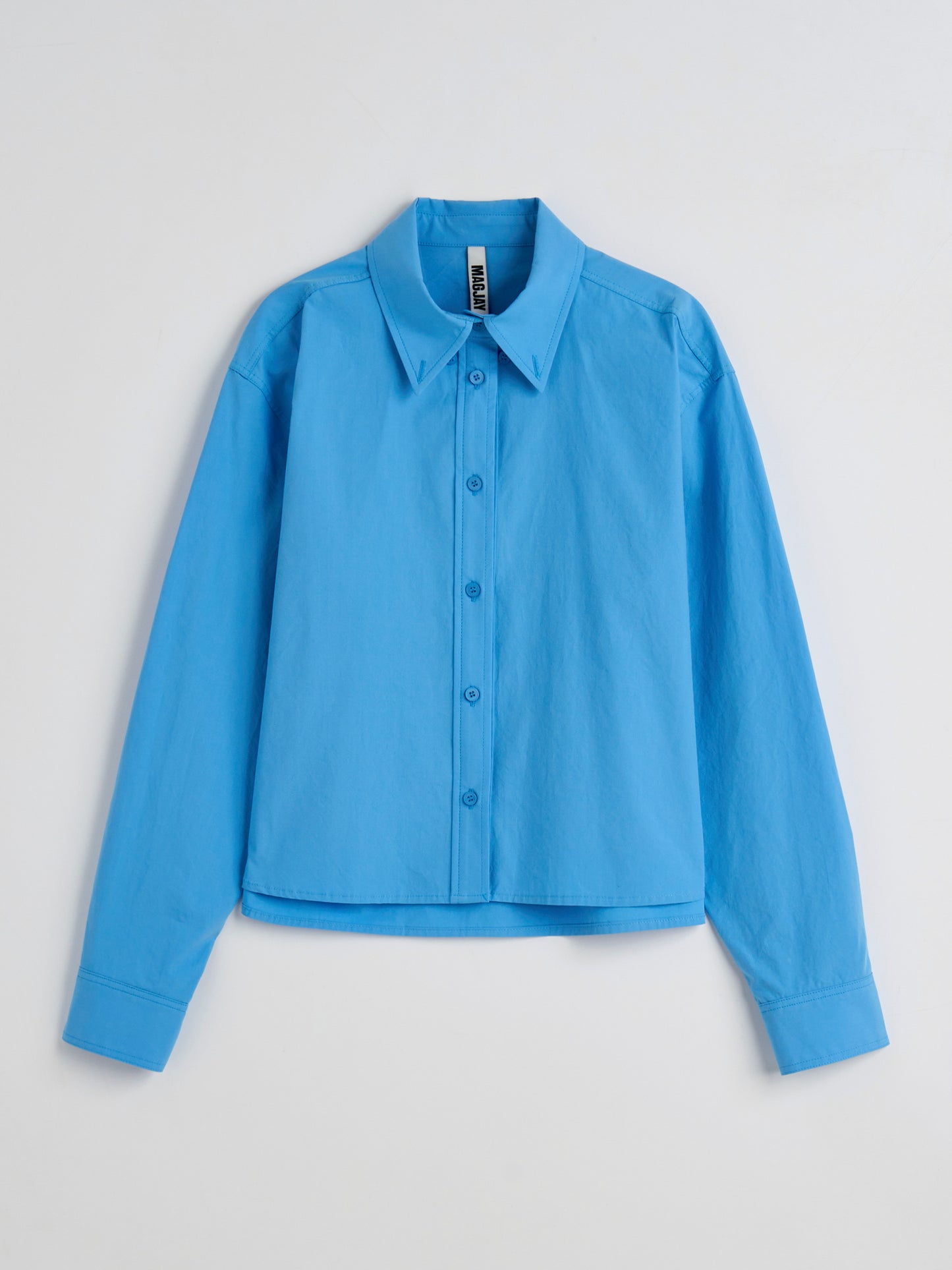 【MAGJAY】Cotton Twill Crop Shirt