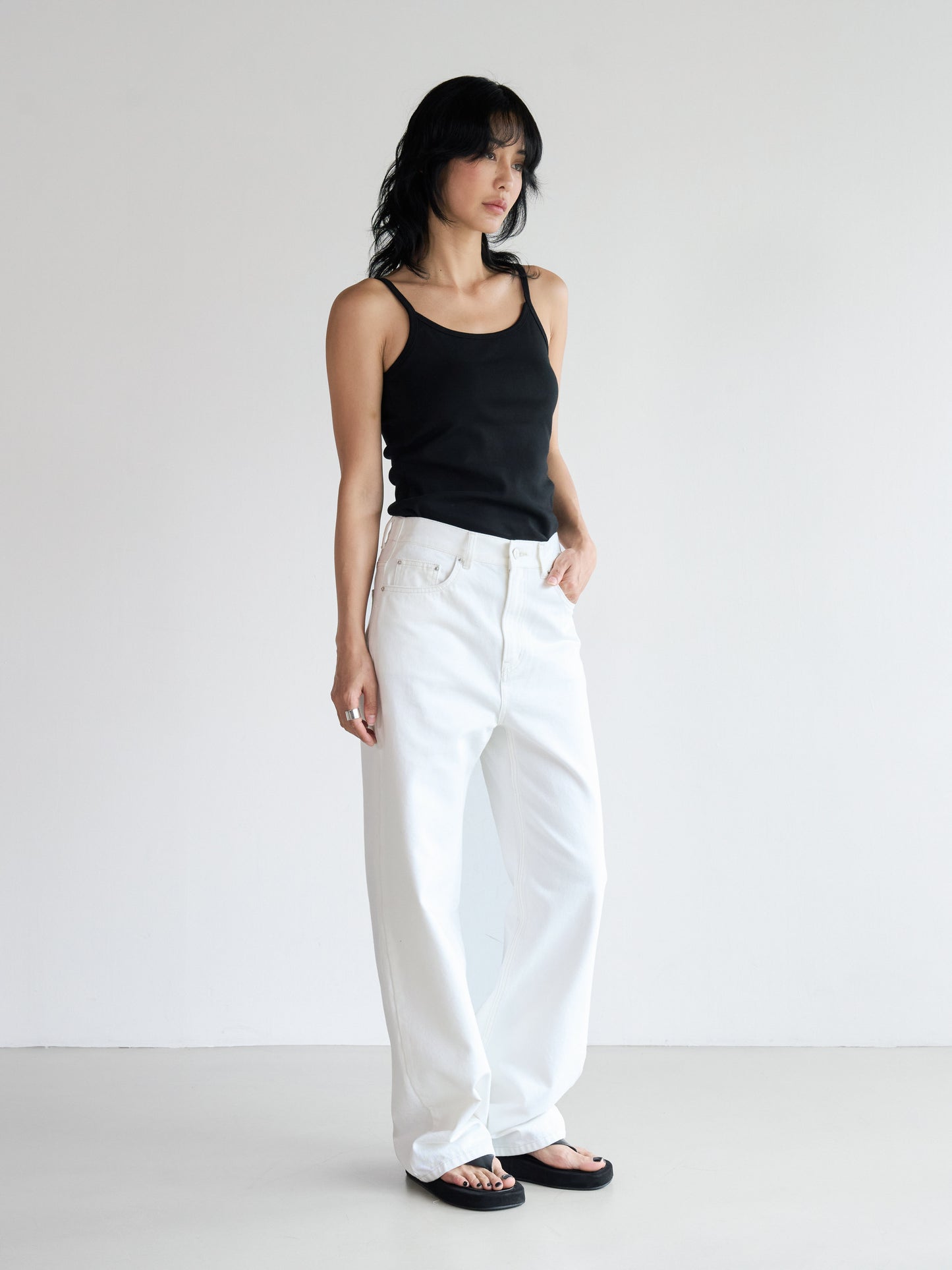 【MAGJAY】Straight Banding Denim