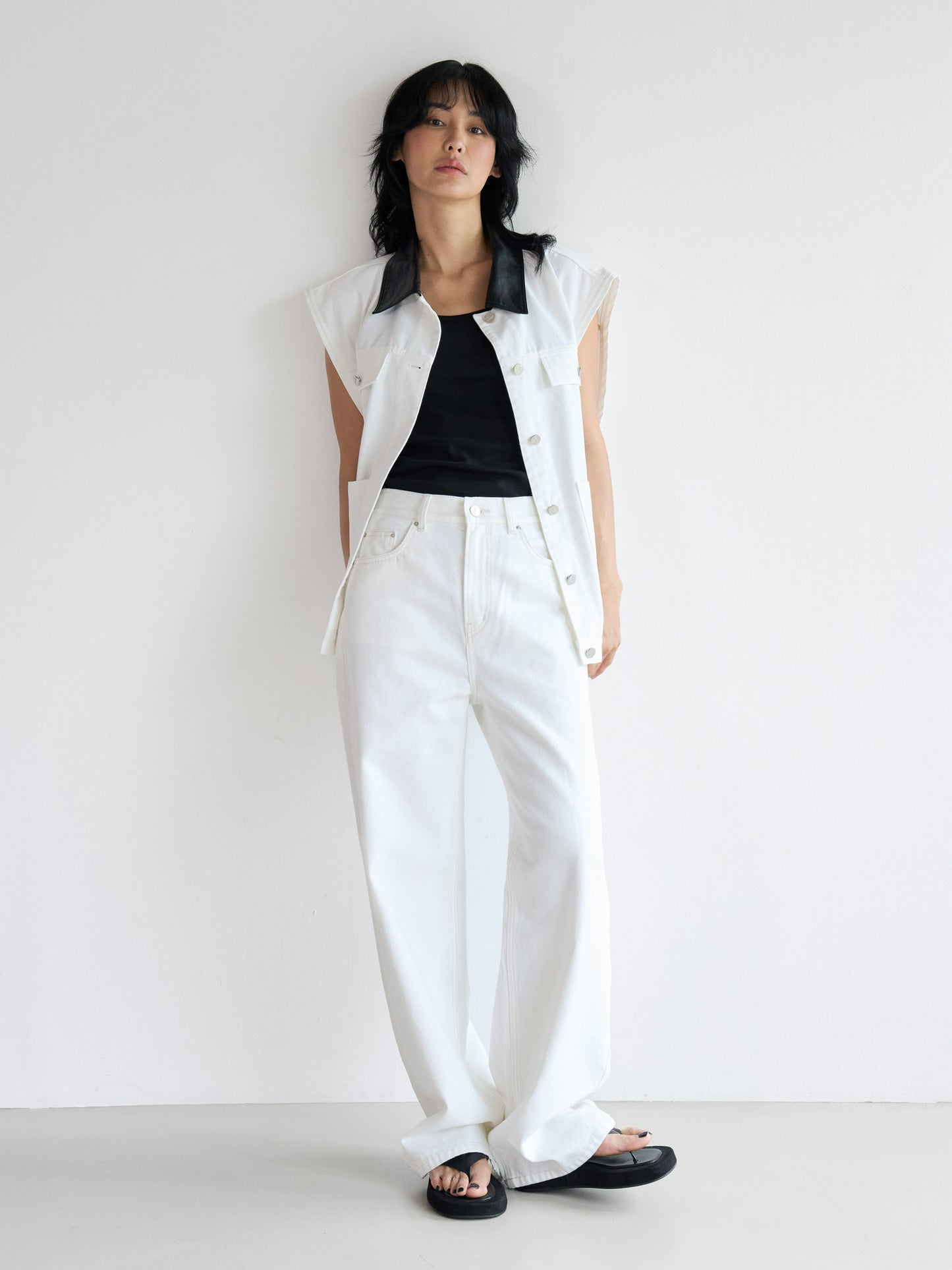 【MAGJAY】Straight Banding Denim