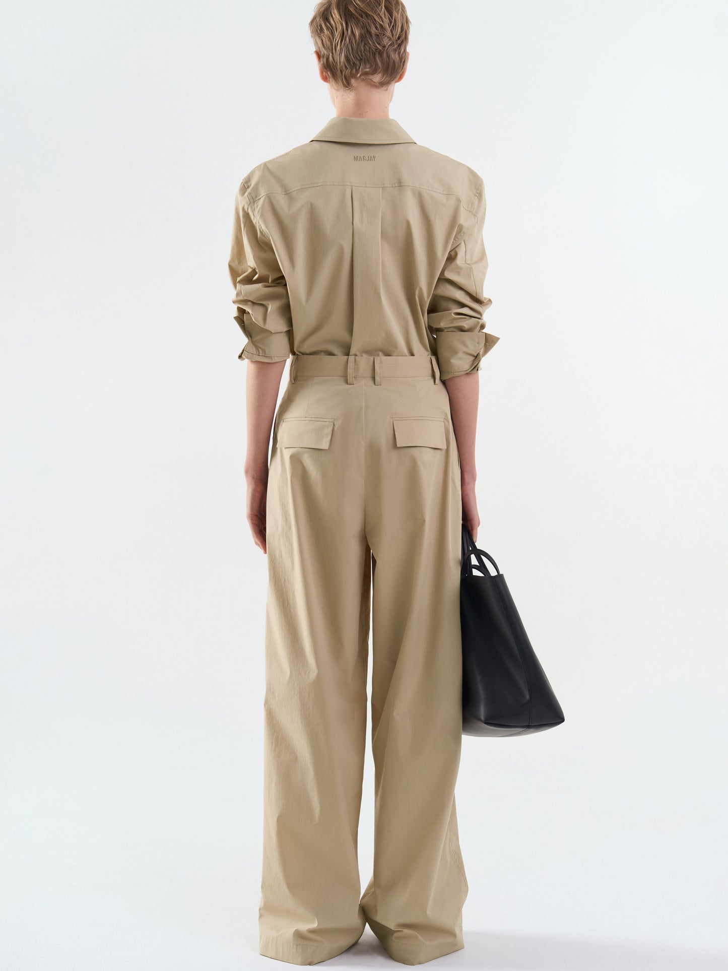 【MAGJAY】[Plubi] Unbalanced Flap Trousers