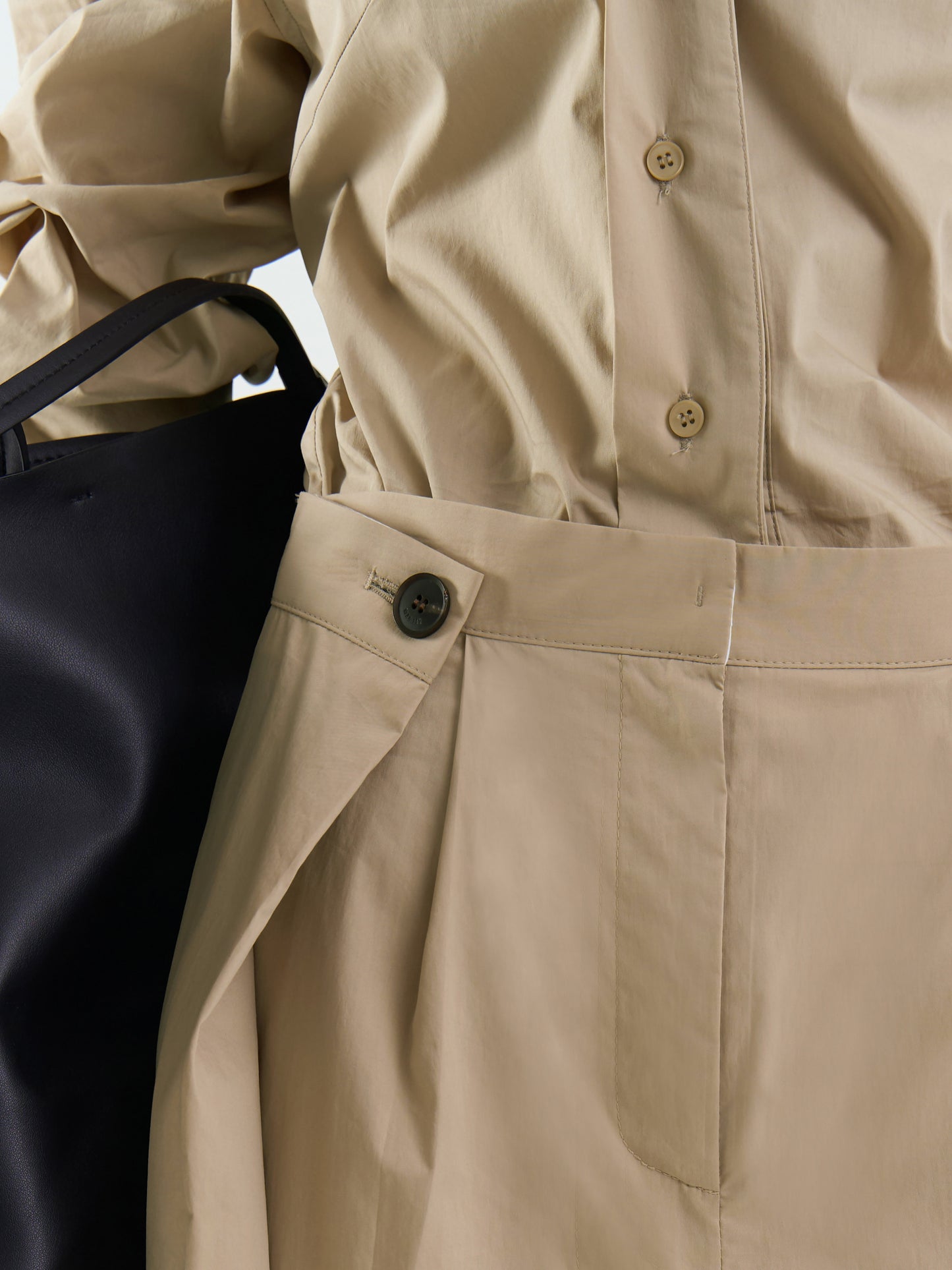 【MAGJAY】[Plubi] Unbalanced Flap Trousers