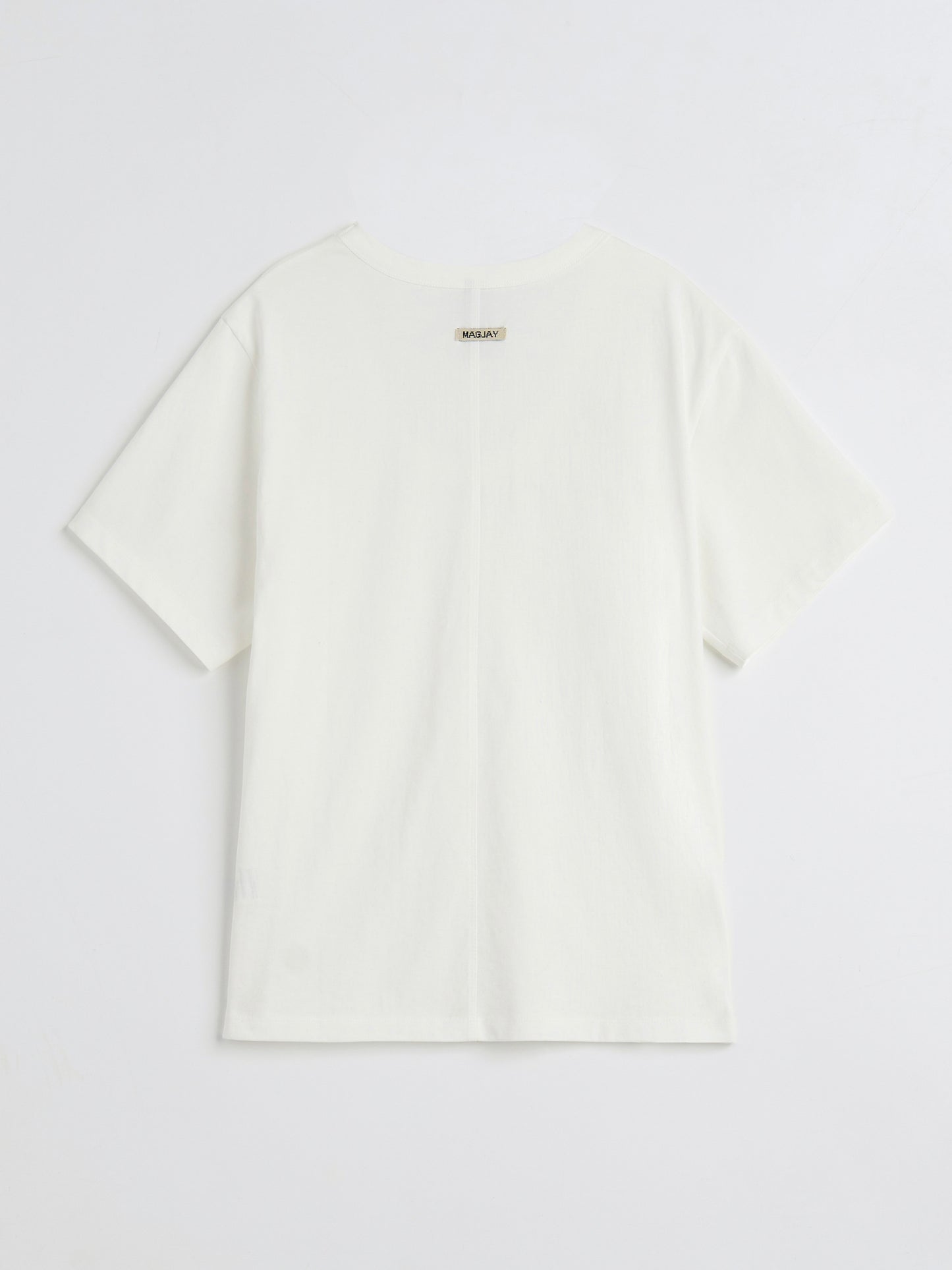 【MAGJAY】Silket U-Neck T-Shirt