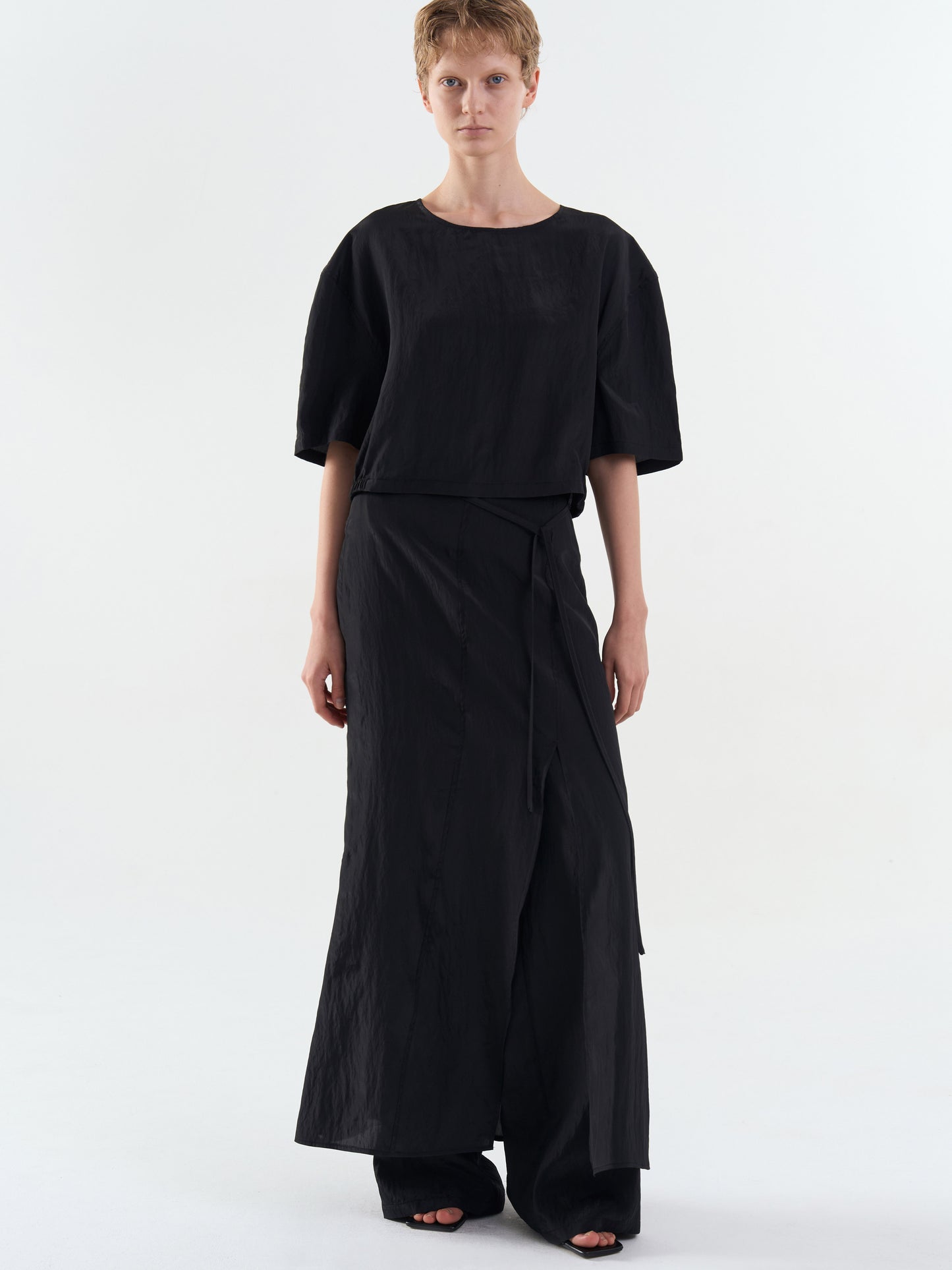 【MAGJAY】[Namun Plubi] Breeze Slit Midi Skirt