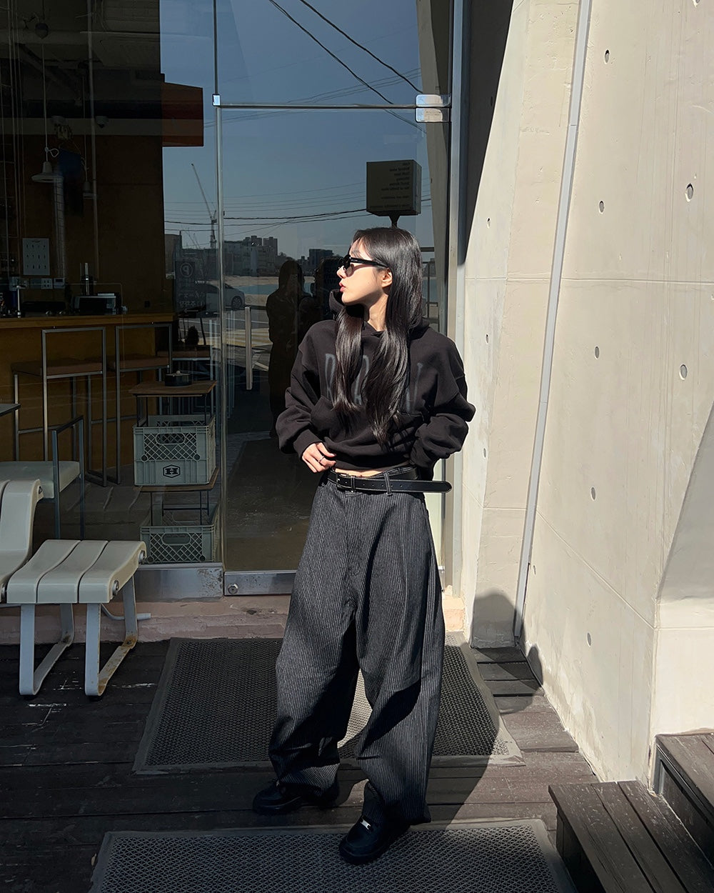 Pinstripe Volume Pants