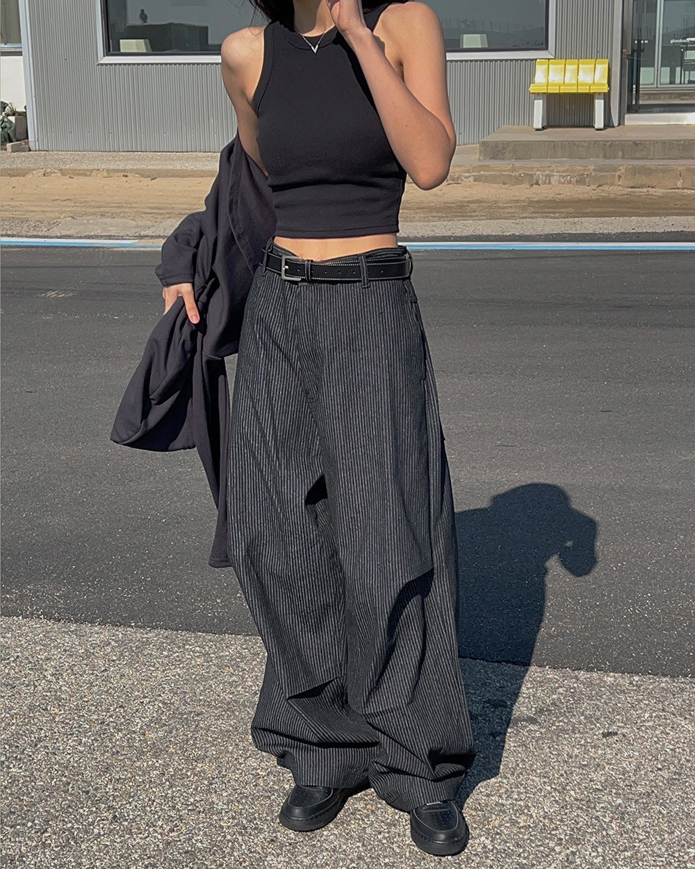 Pinstripe Volume Pants