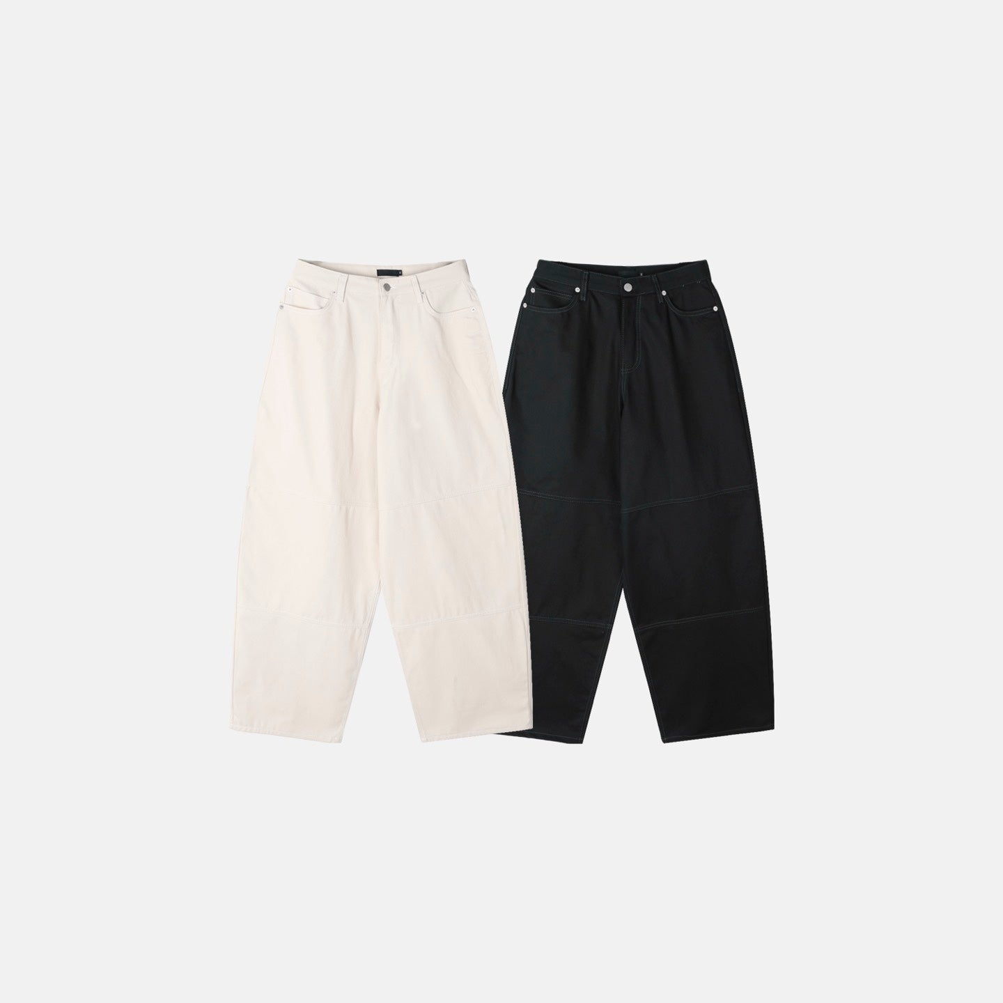 Seamline Balloon Cotton Pants