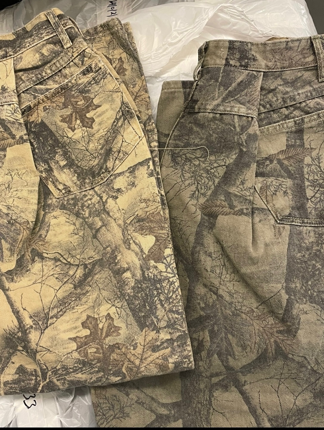 Real Tree Pattern Wide Pants