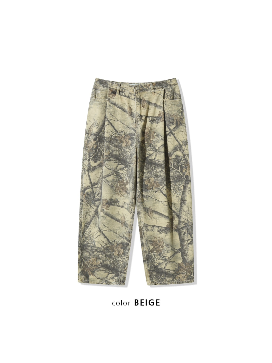 Real Tree Pattern Wide Pants