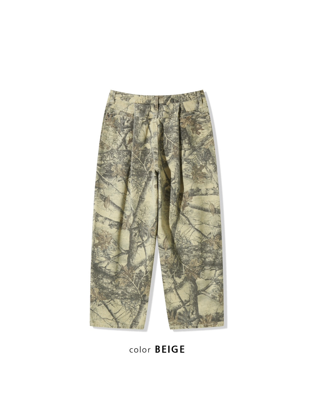 Real Tree Pattern Wide Pants