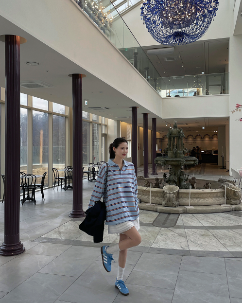 STRIPED RUGBY POLO SHIRT