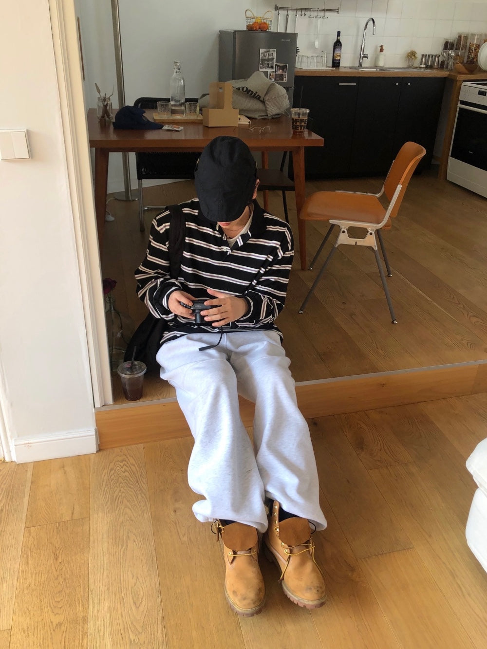 STRIPED RUGBY POLO SHIRT