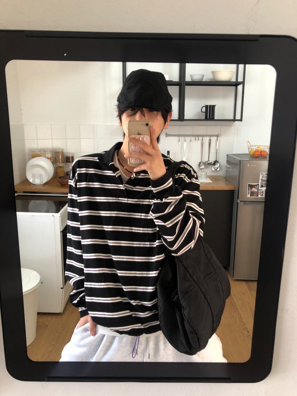 STRIPED RUGBY POLO SHIRT